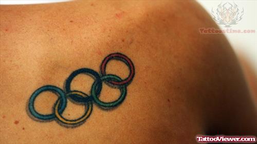 Olympic Tattoo Closeup Picture