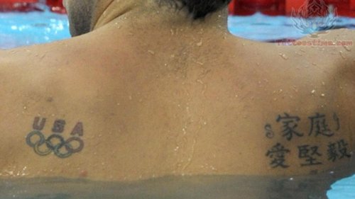 Olympic Tattoos On Back Shoulders