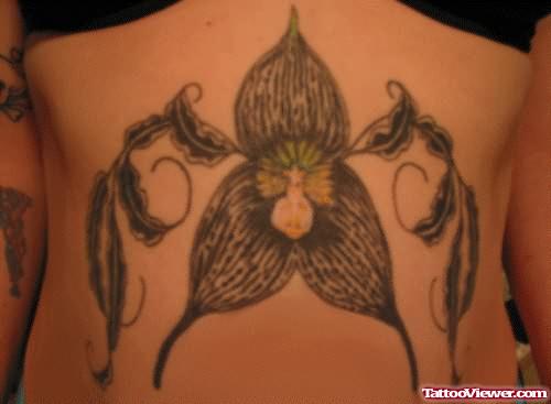 Big Orchid Flower Tattoo