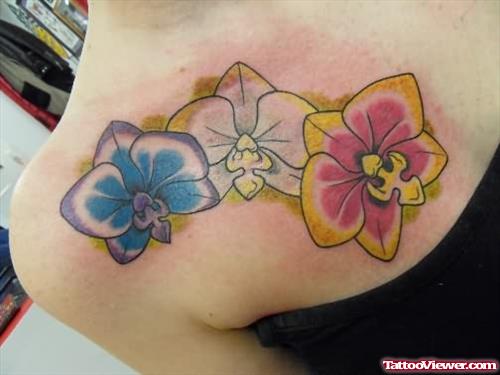 Orchid Tattoos for Chest
