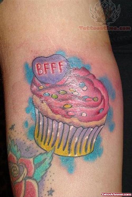 Colored Cake Tattoo