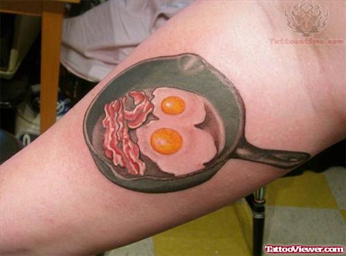 Bacon And Eggs Skillet Tattoo