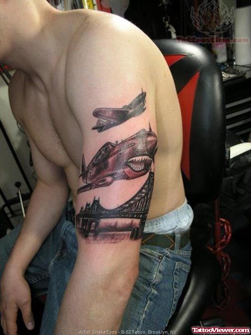 Airplane City Tattoo