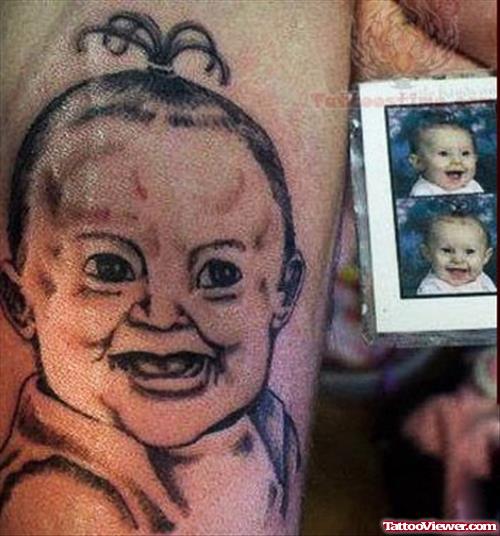 Scary Baby Tattoo