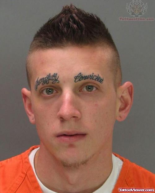 Strange Tattoos On Eyebrow