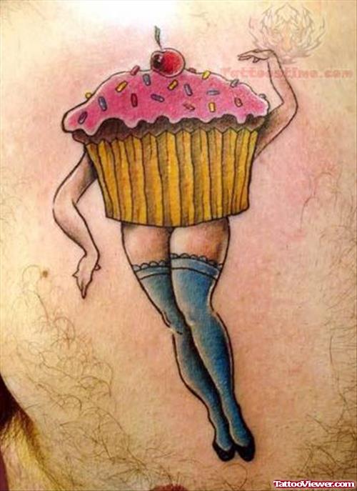 Cupcake Girl Tattoo