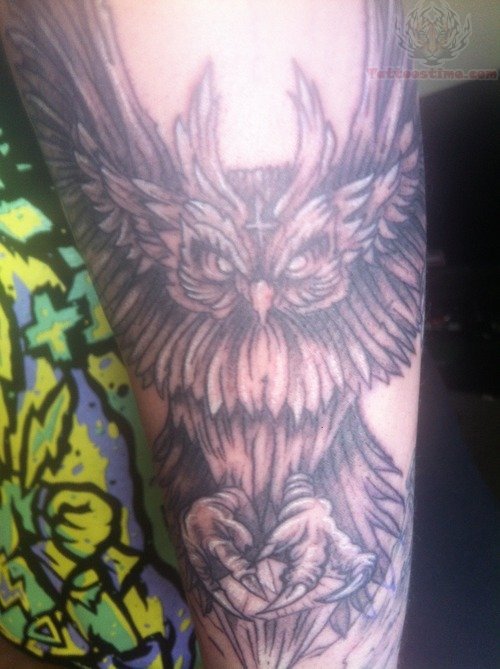 Devil Owl Tattoo