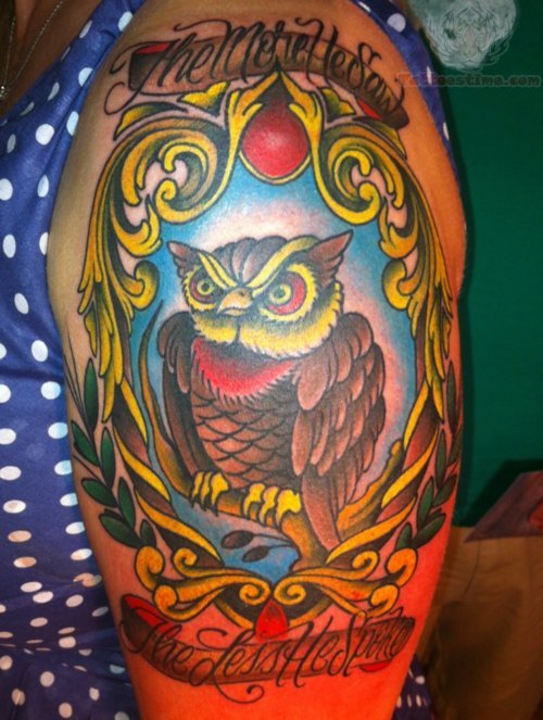 The More He Said – Owl Tattoo