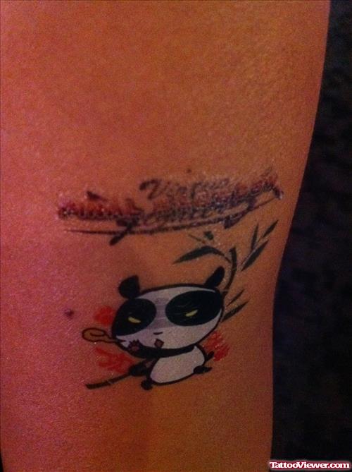 Tiny Panda Tattoo