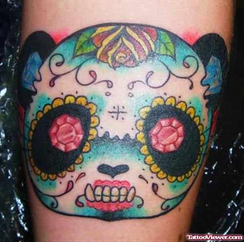 Panda Skull Tattoo