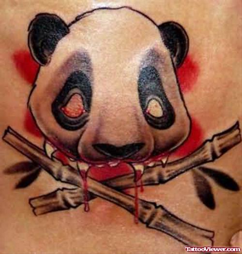 Panda Danger Symbol Tattoo