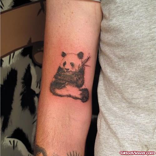 Cute Panda Tattoo On On Joint