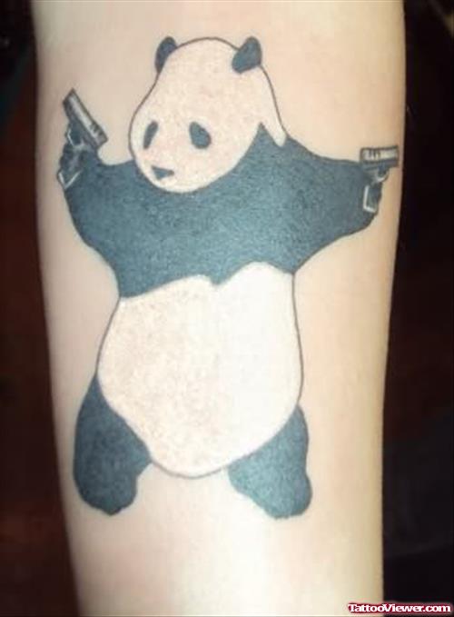 Panda Armed Tattoo