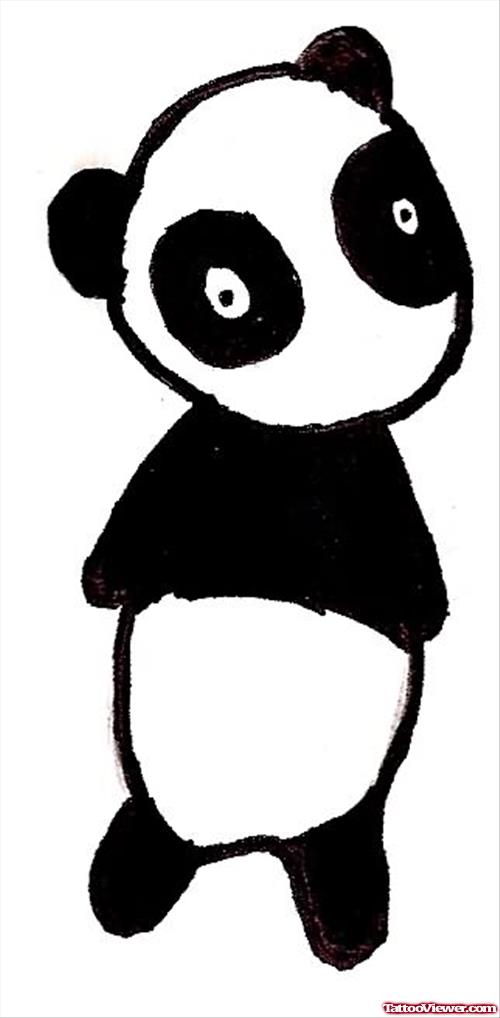 A Panda Tattoo Design