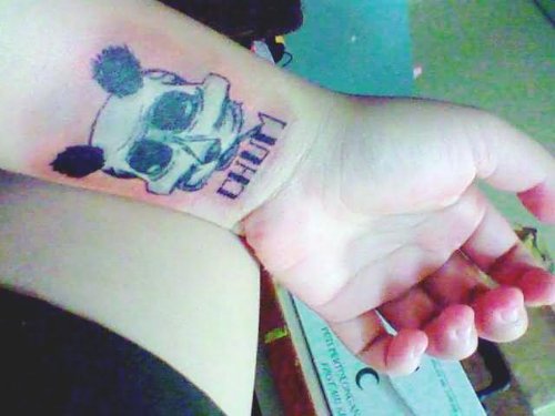 Wrist Panda Tattoo