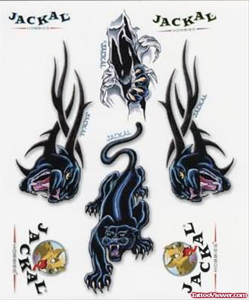 Tribal Panther Tattoos Designs
