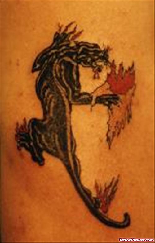 Cool Black Panther Tattoo