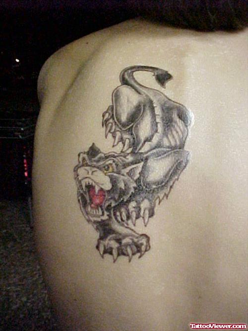 Panther Tattoo On Back