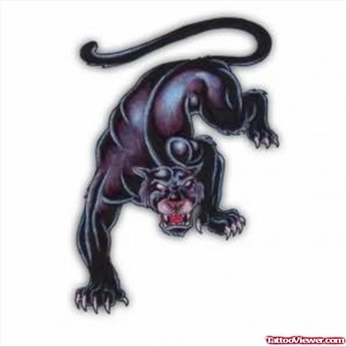 Dangerous Panther Tattoo Design