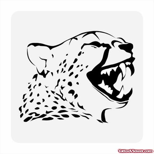 Panther Head Tattoo Design For Men