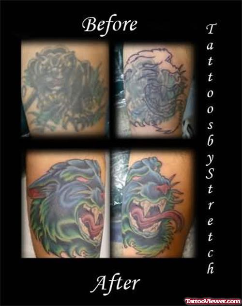 Coverup Panther Tattoo