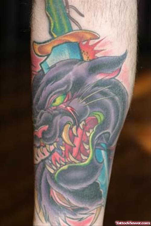 Wildlife Panther tattoo