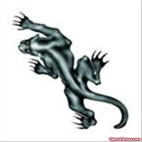 Grey Panther Tattoo Sample