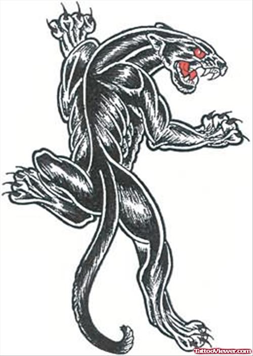 Red Eyes Black Panther Tattoo Sample
