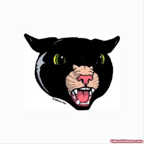 Amazing Panther Head Tattoo Design