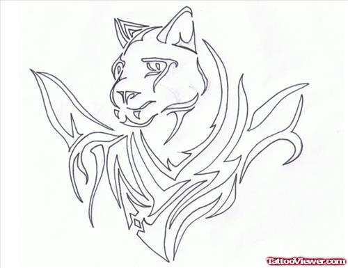 Tribal Panther Tattoo Designs