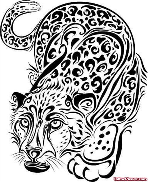 Beautiful Panther Design Tattoo