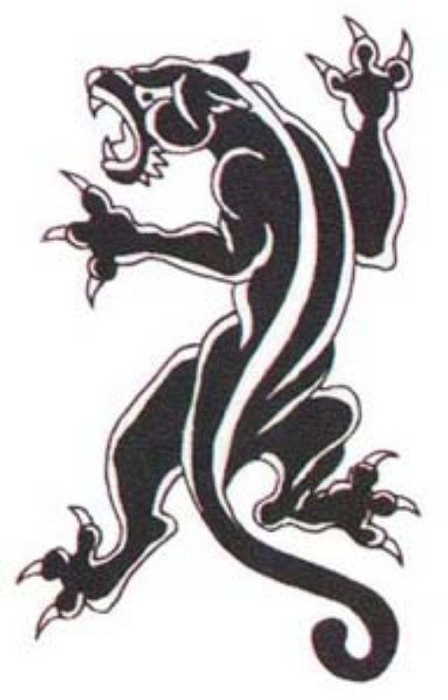 Amazing Black Panther Tattoos Design
