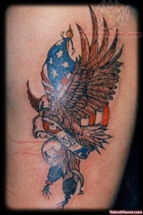 Patriotic American Eagle Tattoo