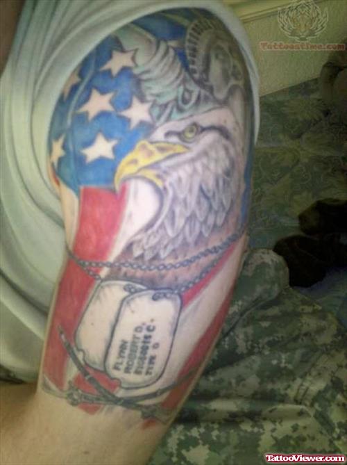 My Patriotic Half Sleeve Tattoo
