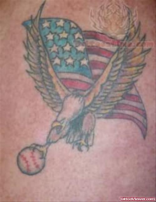 Patriotic Tattoo - Flying Flag