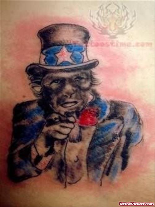 A Patriotic Man Tattoo