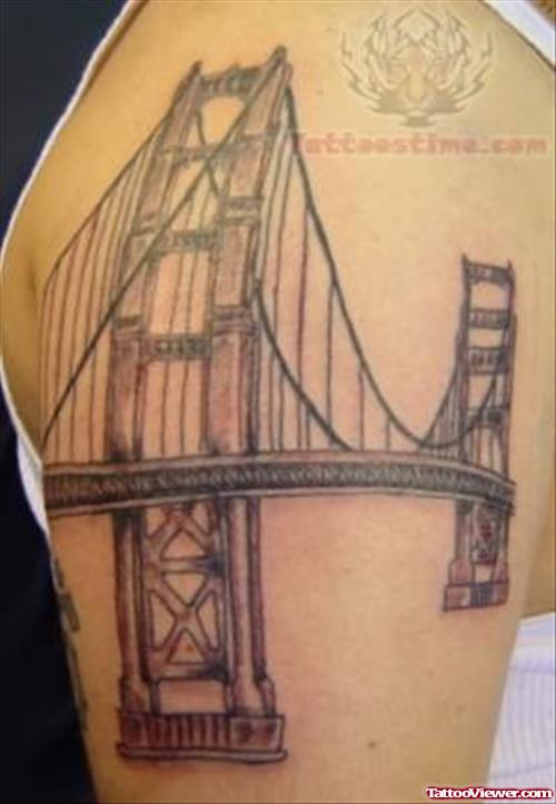 Patriotic Tattoo - Golden Gate Bridge