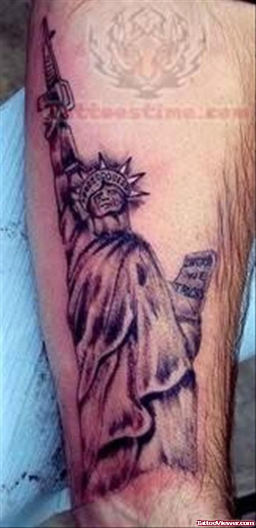 Statue of Liberty Patriotic Tattoo