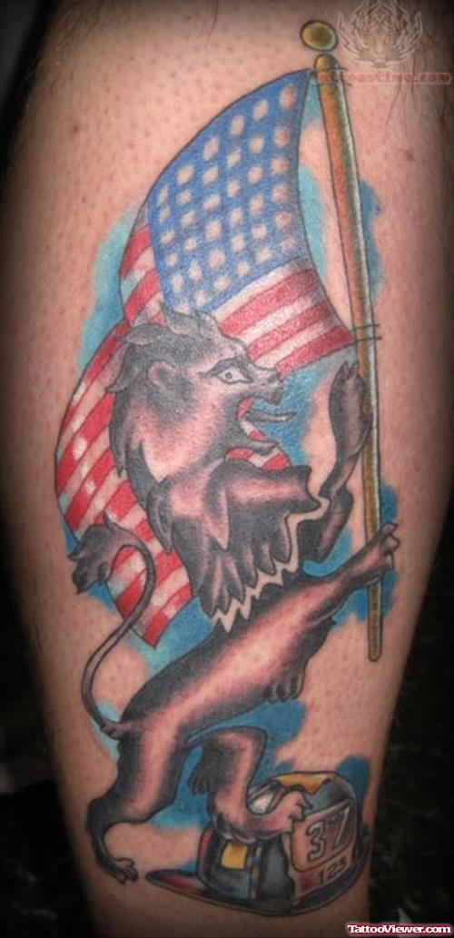 USA Flag - Petriotic Tattoo