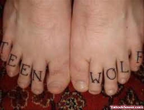 Print Wolf Paw Tattoos On Feet Fingers