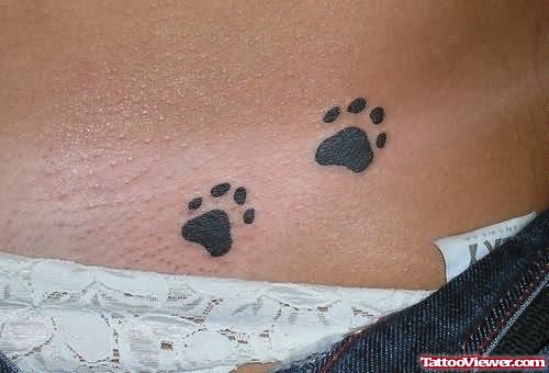 Tiny Paw Prints Tattoos