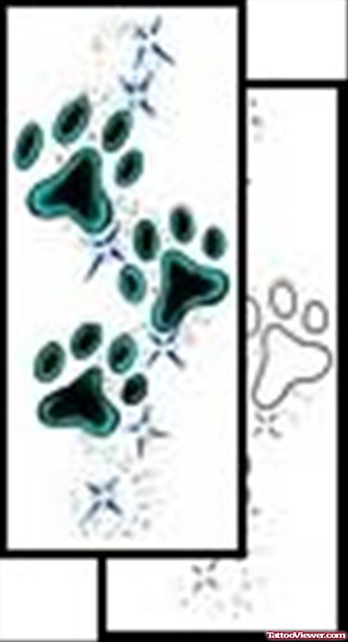 Animal Feet Tattoos Designs
