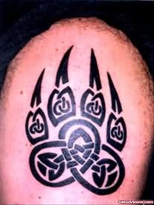 New Celtic Bear Paw Tattoo