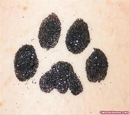 Dog Paw Tattoo Art