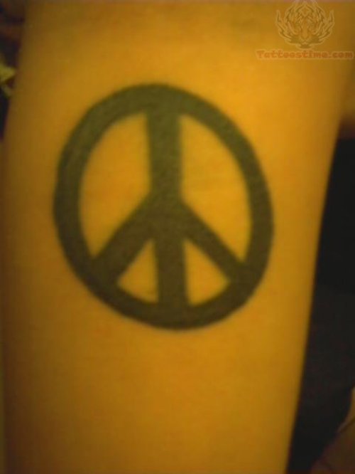 Peace Bold Ink Tattoo