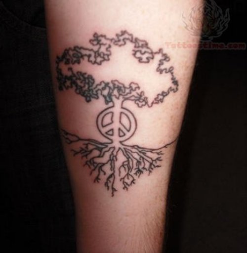 Peaceful Tree Tattoo