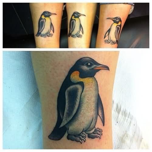 Nice Penguin Tattoo