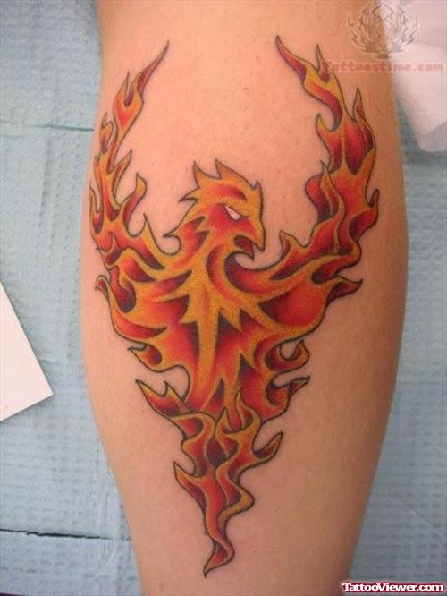 Flaminmg Phoenix Tattoo