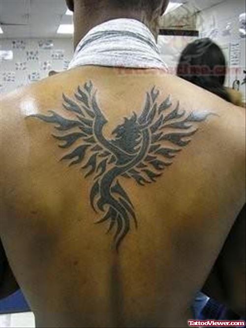 Elegant Phoenix Tattoo Design