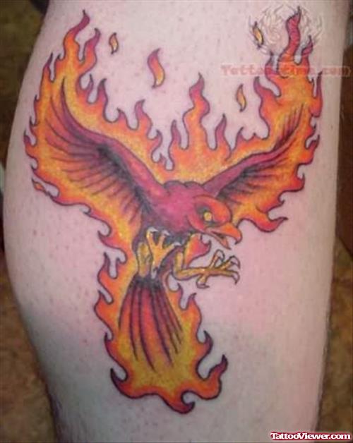 Flaming Phoenix Tattoo